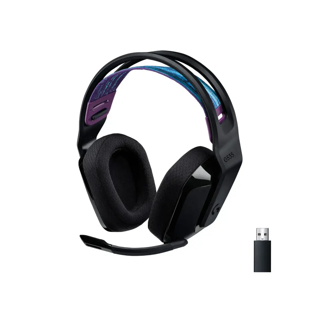 Audifono C/Microfono Inalambrico Logitech G535 Gaming LIGHTSPEED Compatible PS5 /PC/PS4 981-000971 Negro