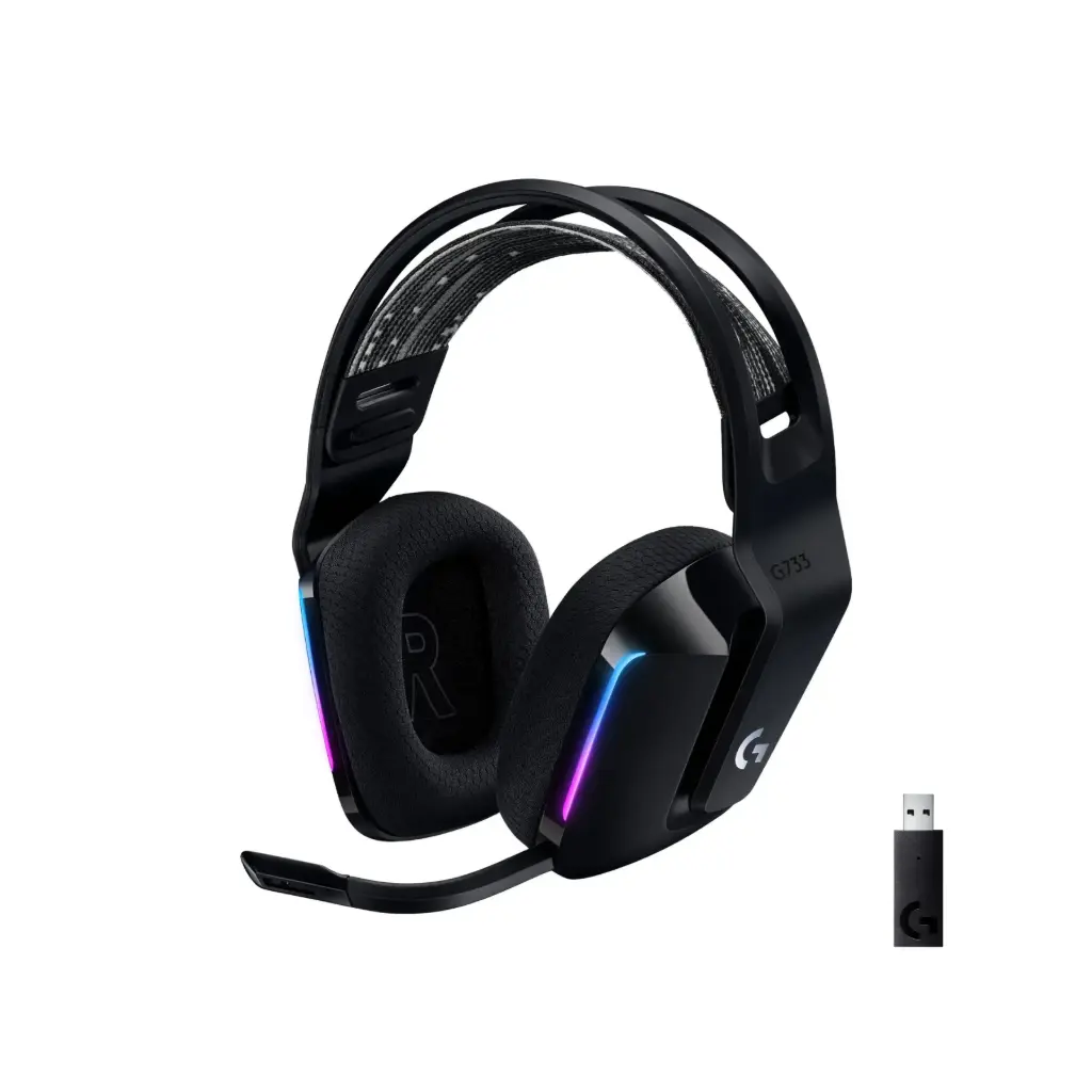 Audifono C/Microfono USB Logitech G733 LIGHT SPEED BLACK 981-000863 - Inalambricos