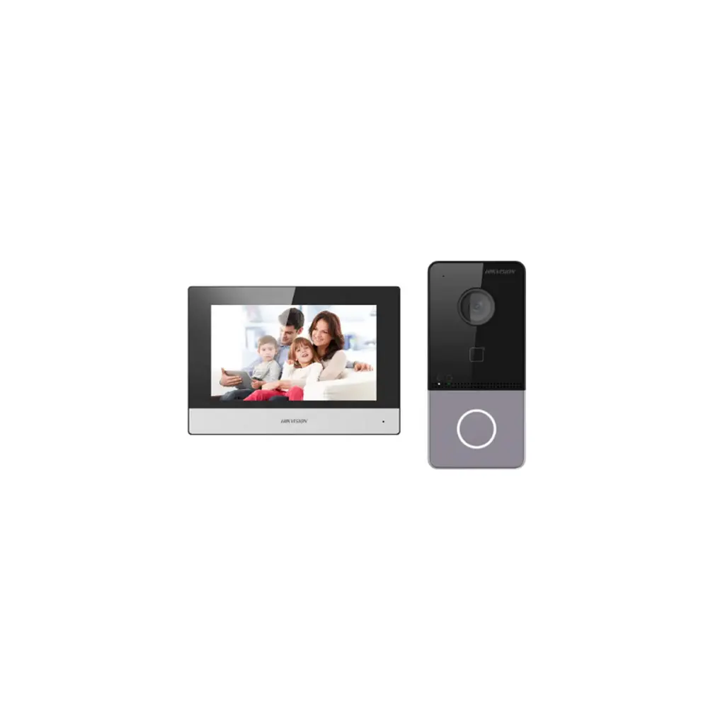 Kit de Video Portero Hikvision IP DS-KIS603-P (C) con pantalla 7''