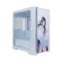Case P/Computadora WJCoolman DT M2 Plus SAKE HITOMI Sin Fuente / No Ventiladora Blanco LIQUIDACION 