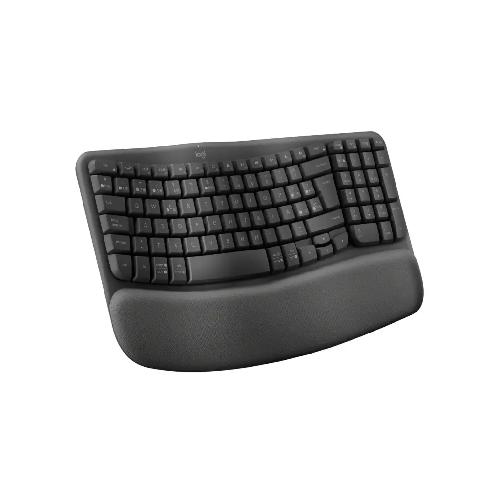 Teclado Inalambrico Logitech Ergonomico Wave Keys Negro 920-012278 Español