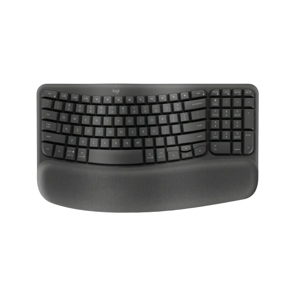 Teclado Inalambrico Logitech Ergonomico Wave Keys Negro 920-012278 Español