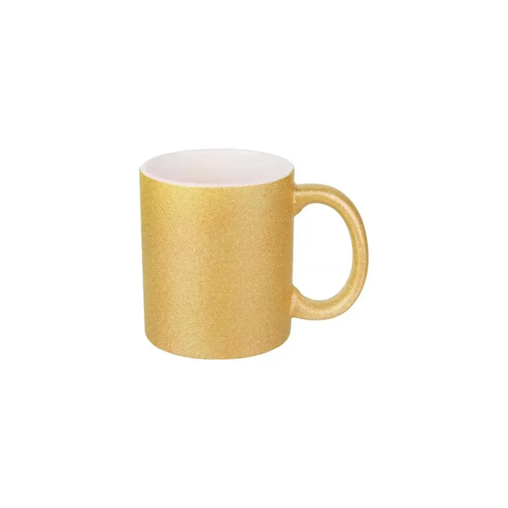 Sub/Taza de Ceramica para Sublimacion Spectra Gold 11oz/330ml Brillantina SP11GT-G