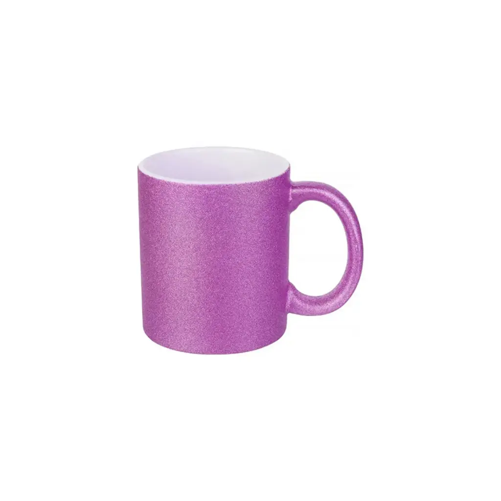 Sub/Taza de Ceramica para Sublimacion Spectra Rose Red 11oz/330ml Brillantina SP11GT-RS