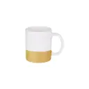 Sub/Taza de Ceramica para Sublimacion Spectra Gold 11oz/330ml Brillantina Inferior SP11GT-3-G