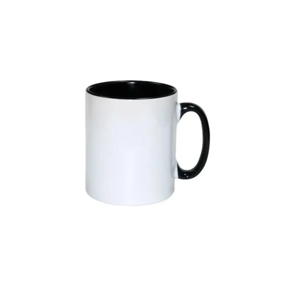 Sub/Taza de Ceramica para Sublimacion Spectra Blanca 10oz Fondo Negro SP10T-01