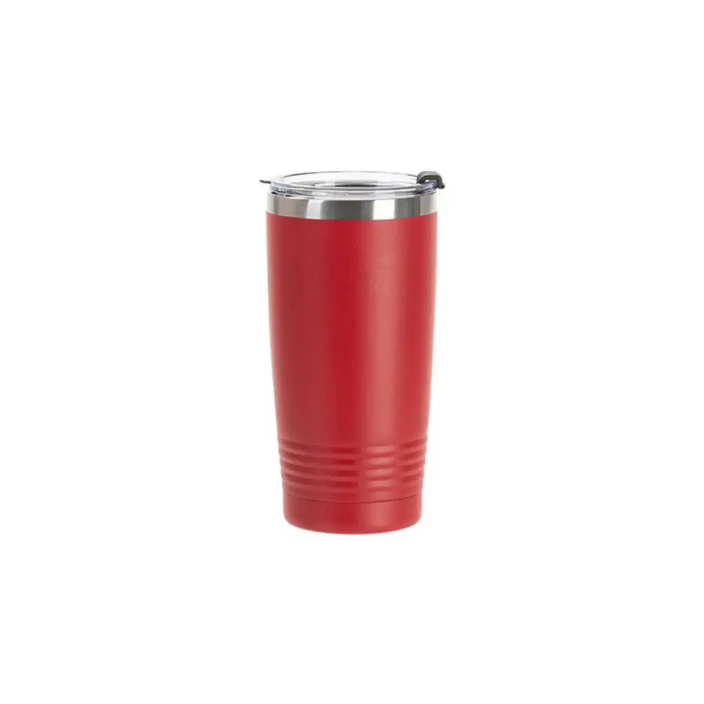 Vaso Spectra Acero Inoxidable Rojo 20oz/600ml Tapa Transparente para grabado Laser SP40PS-600RD