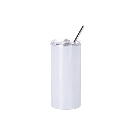 Sub/Vaso para Sublimacion Spectra Blanco 16oz/480ml + Tapa con Pajilla SP37W