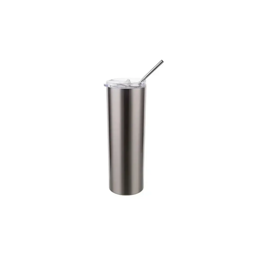 Sub/Vaso para Sublimacion Spectra Acero Inoxidable 20oz/600ml + Tapa con Pajilla SP34S-600