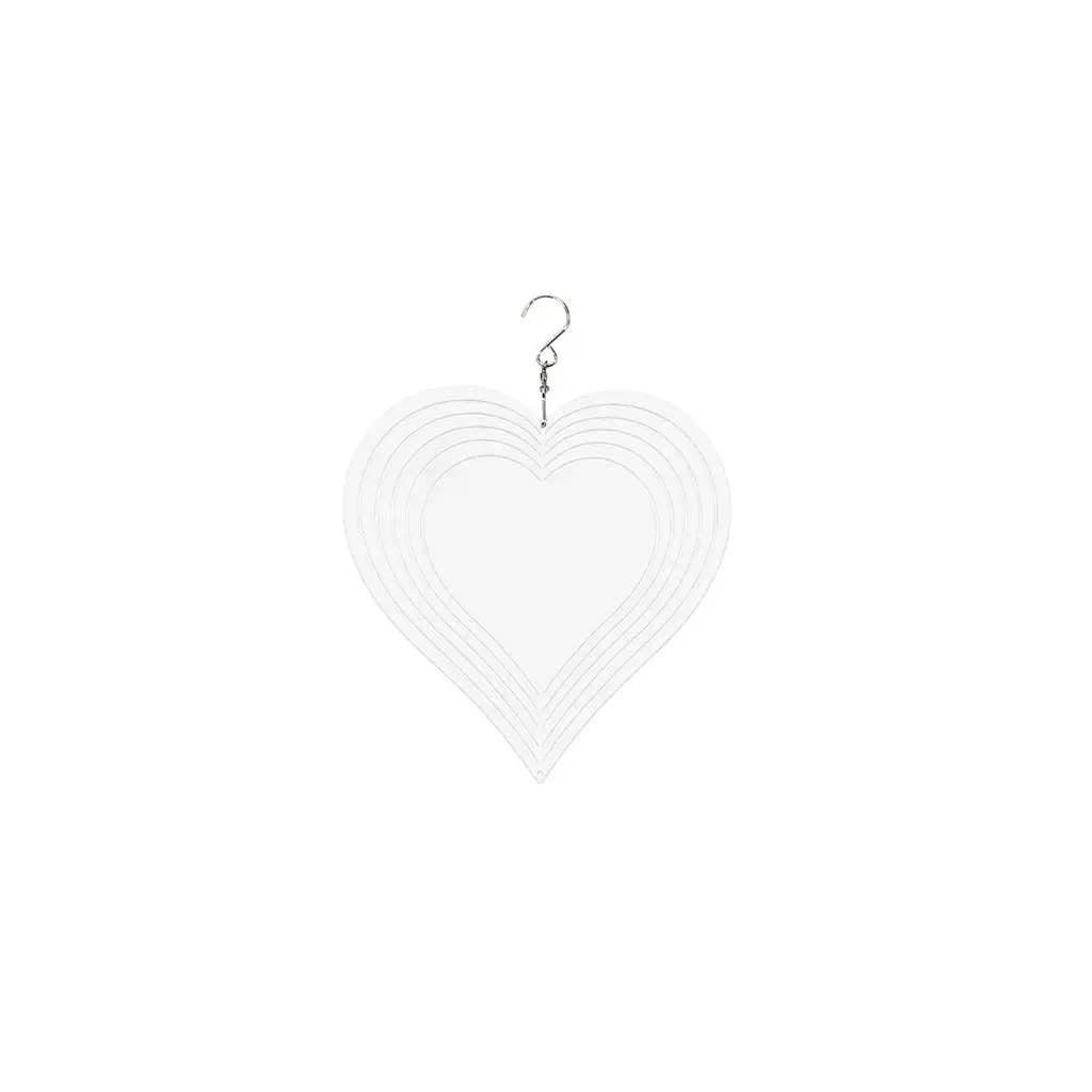 Sub/Spinner de Viento para Sublimacion Spectra Blanco Corazon 10inch SP015H25FL