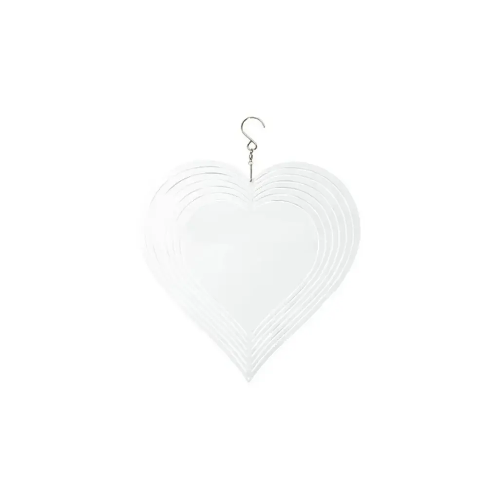 Sub/Spinner de Viento para Sublimacion Spectra Blanco Corazon 10inch SP015H25FL
