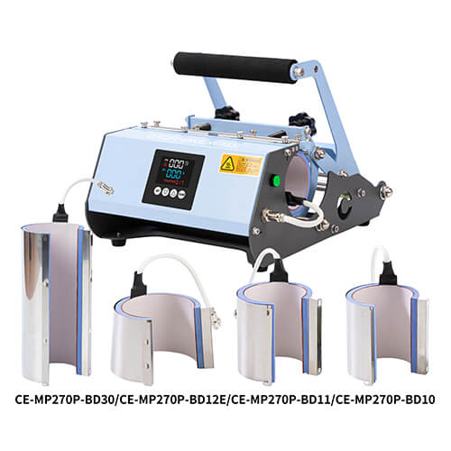 Maquina  de Sublimacion 4 in 1 Craft Express Compatible Tamaños Bote 300ml/Taza 330ml/Bote 900ml/ Vaso Vino SP-MP270PLB