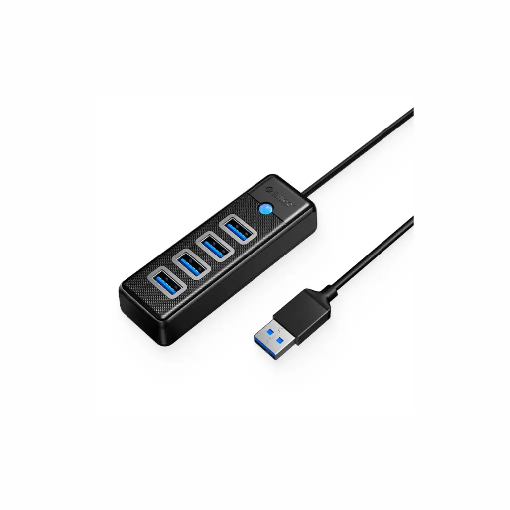 HUB USB 3.0 4 Puertos Orico PW4U-U3-015-BK-EP