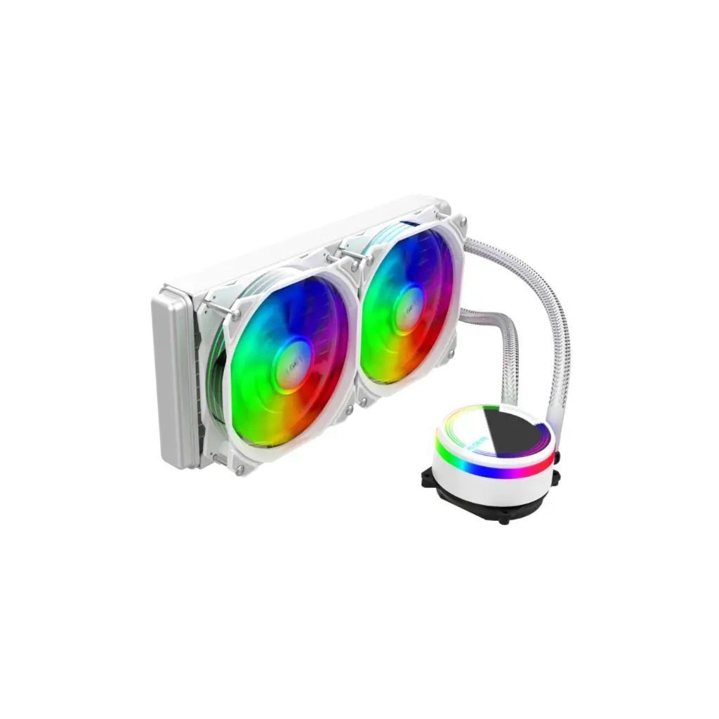 Sistema de Enfriamiento Liquido PC ALSEYE M240-W 2Fan RGB Blanco