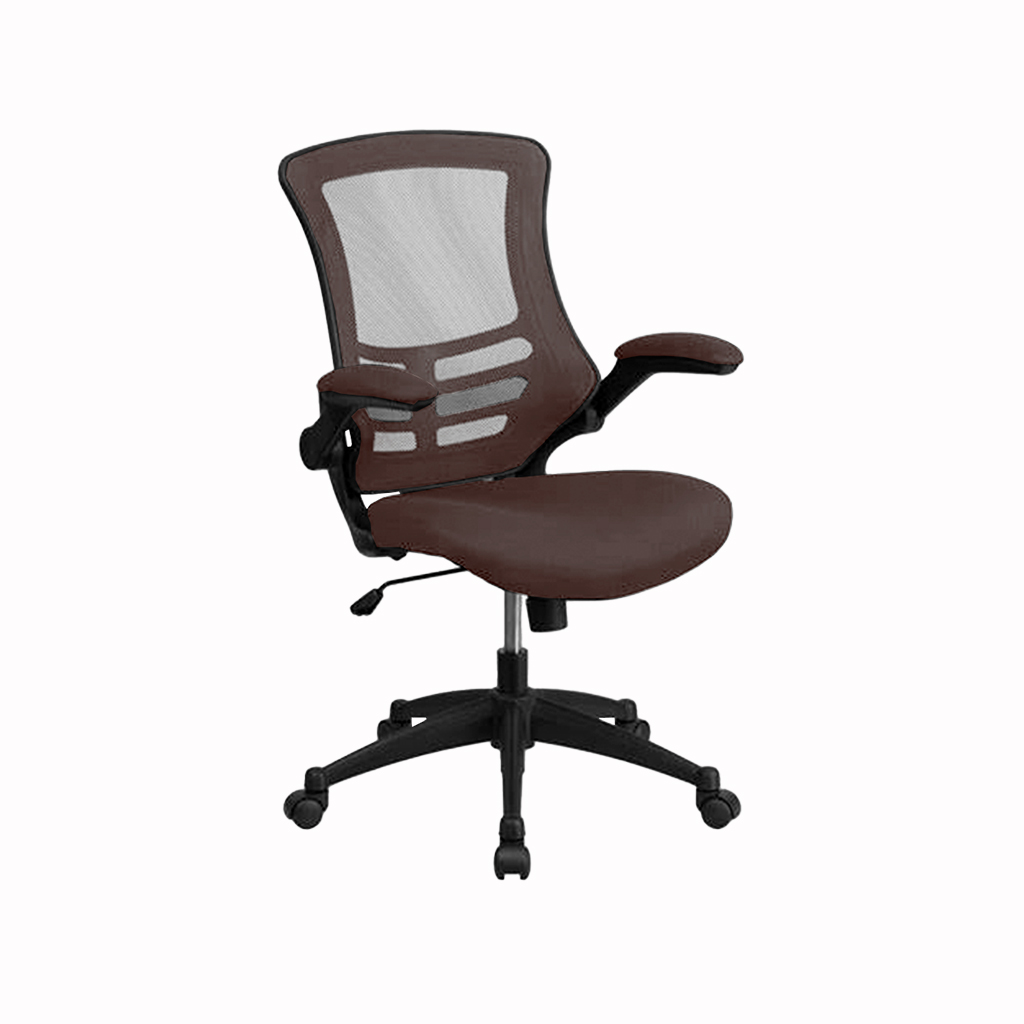 Silla para Oficina Semi Ejecutiva Bruno LB-8815 Cafe