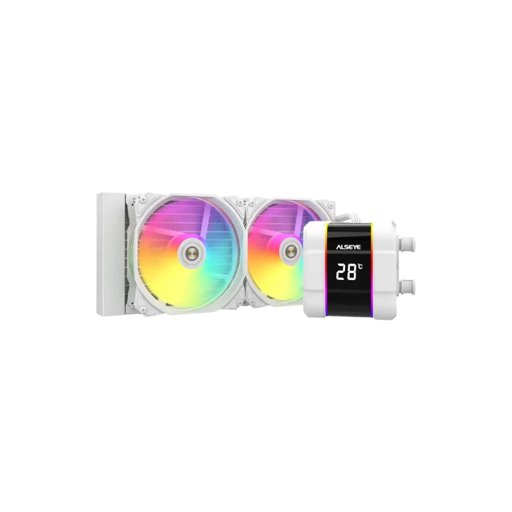 Sistema de Enfriamiento Liquido PC ALSEYE MAX M240 PLUS 2Fan RGB Blanco