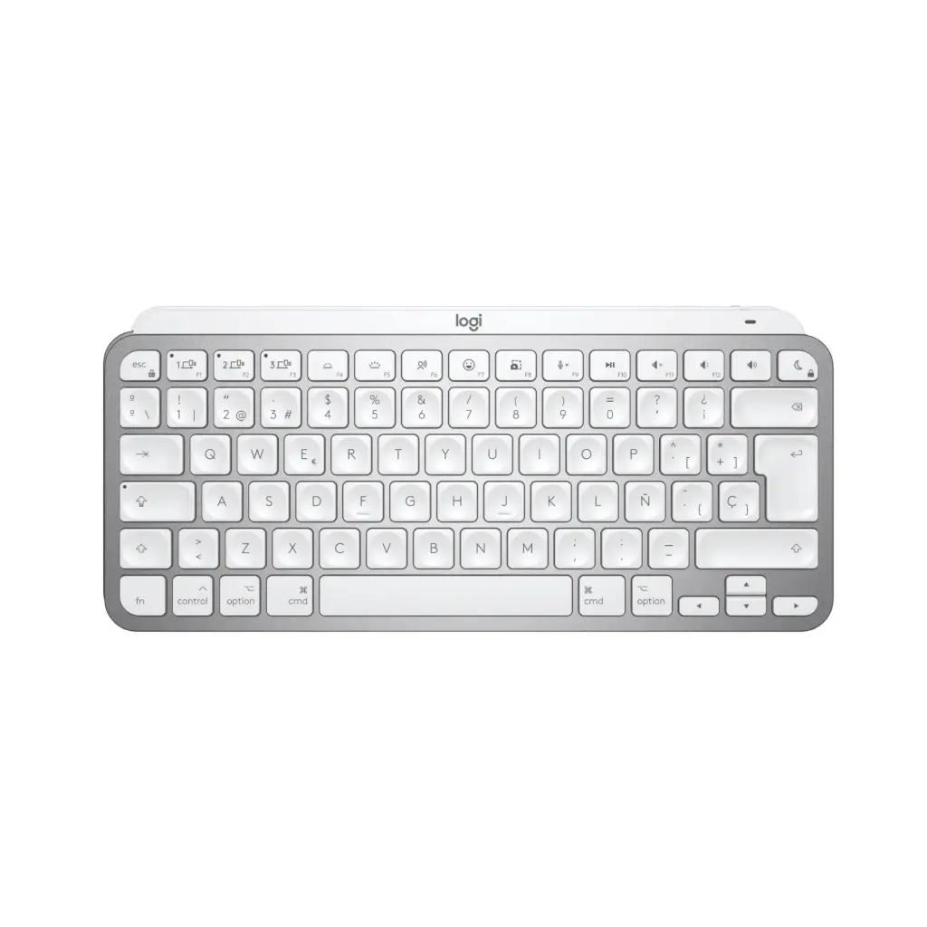 Teclado Inalambrico Bluetooth Logitech MX KEY MINI Blanco Español 920-010477