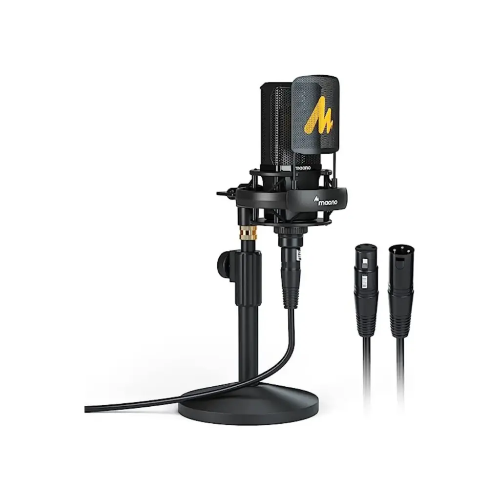 Microfono Maono XLR Studio AU-PM500 + Stand De Escritorio