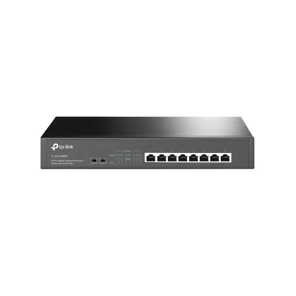 Switch de 8 Puertos TPLINK TL-SG1008MP POE 153Watt Gigabit Rackeable