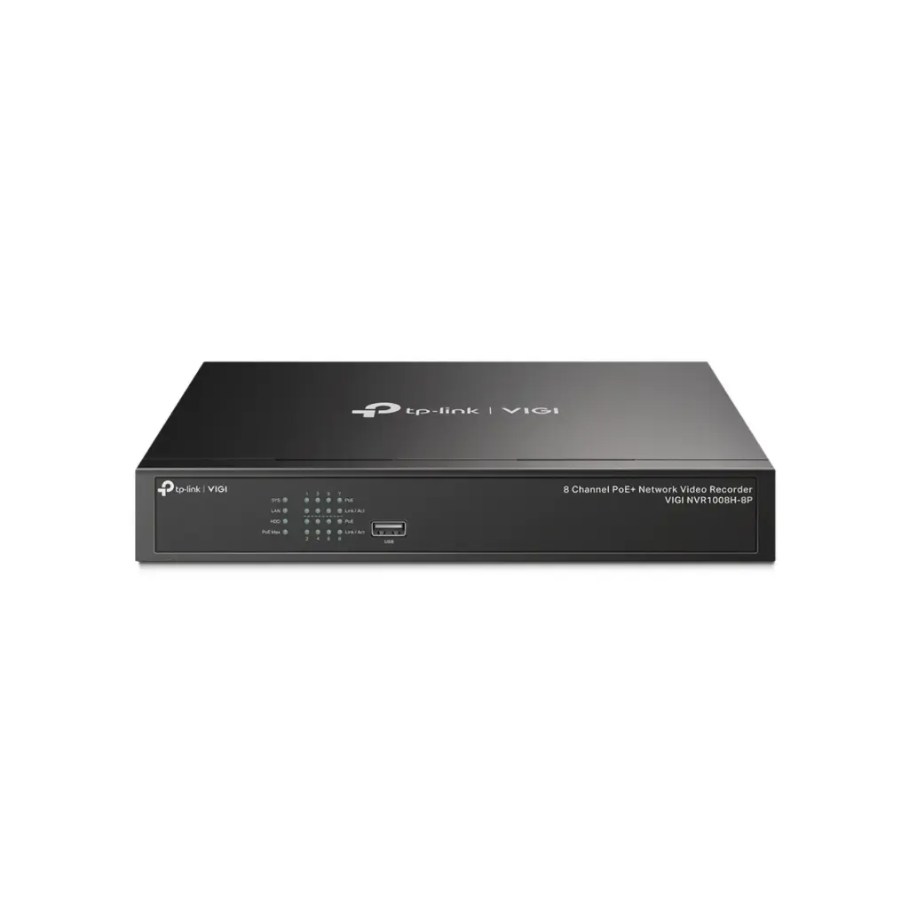 NVR TPLINK VIGI NVR1008H-8P 8 CANALES H.265 8P POE 53W, 1 SATA