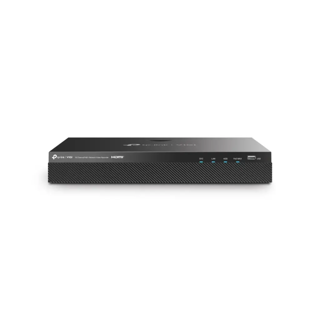 NVR TPLINK VIGI NVR2016H-16MP 16 CANALES H.265 16P POE+ 140W, 2 SATA