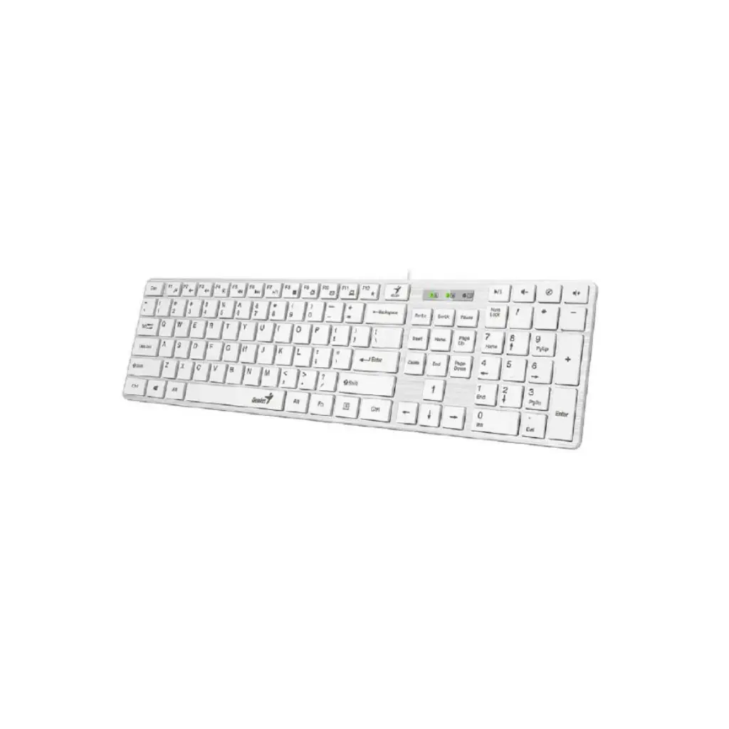 Teclado USB Genius SLIMSTAR 126 Español Blanco 31310017409