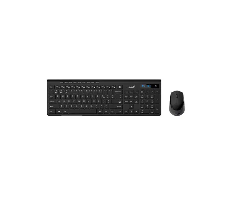 Kit de Teclado y Mouse Inalambrico Genius SLIMSTAR 8230 Español Negro 31340015407