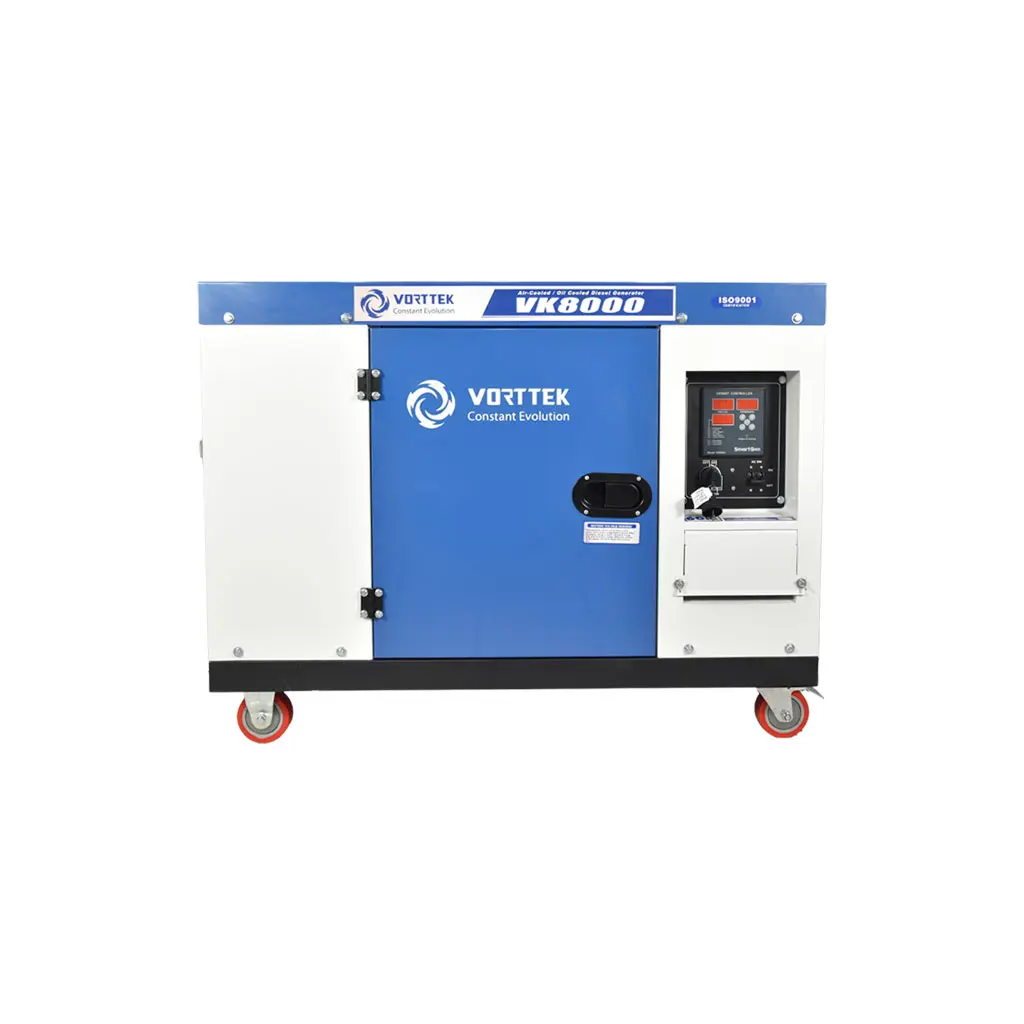 Generador de Energia Vorttek 8KW VK8000 Diesel 220/110V C/Transferencia Automatica Incluida