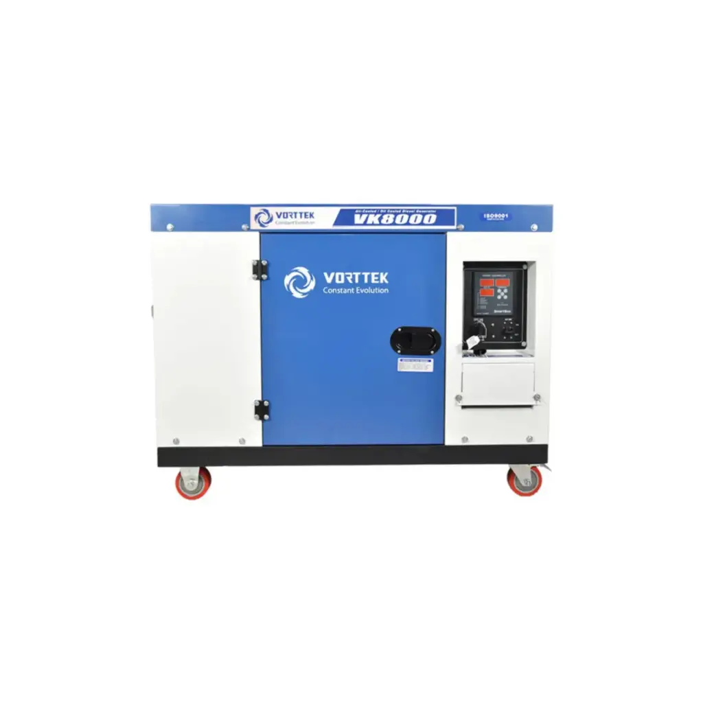 Generador de Energia Vorttek 8KW VK8000 Diesel 220/110V C/Transferencia Automatica Incluida Preparado
