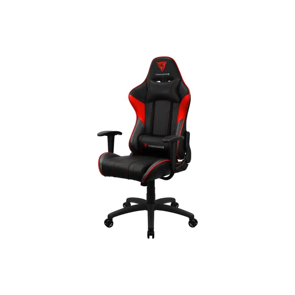 Silla Gamer AEROCOOL THUNDERX3 EC3-BLACK-RED(STEEL BASE)