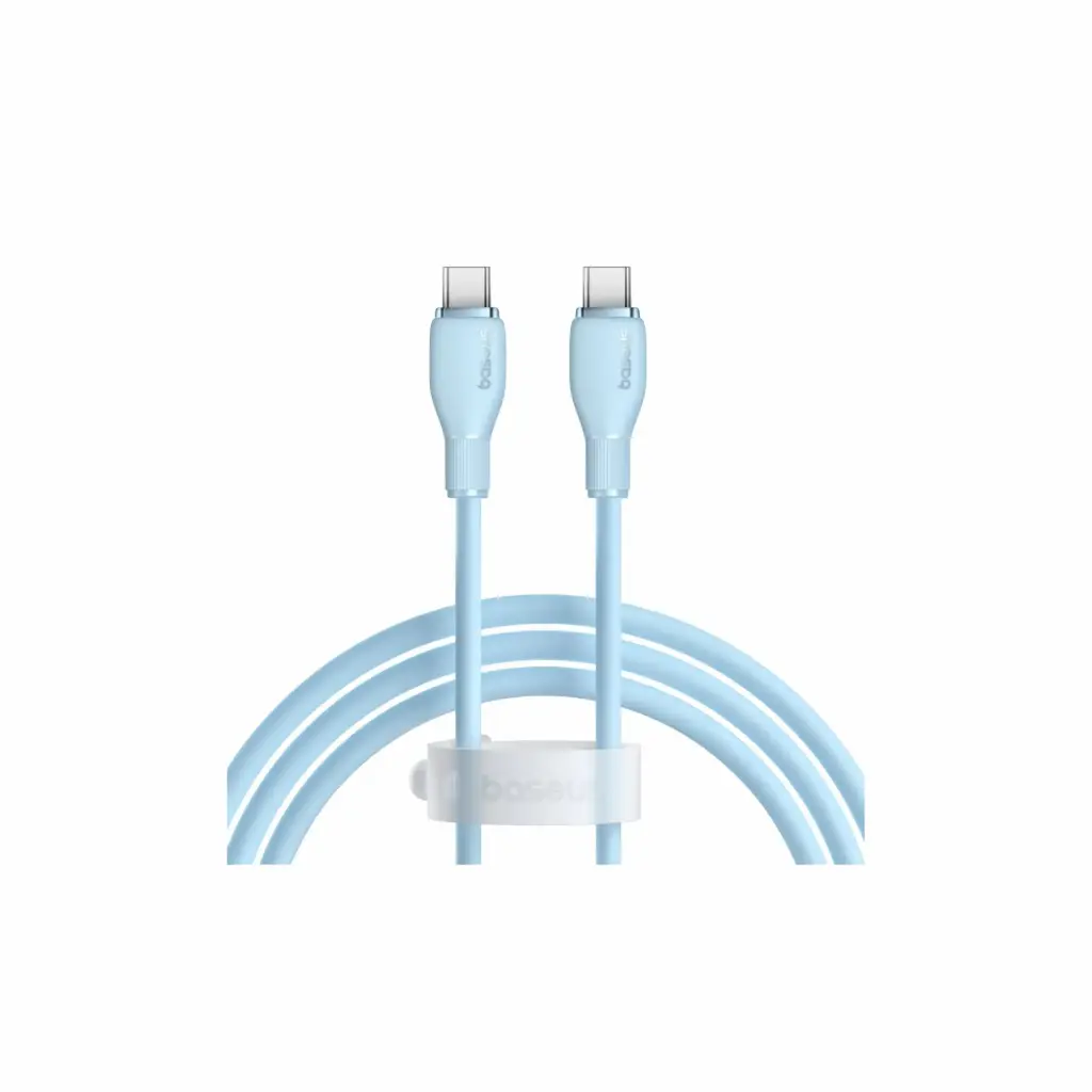 Cable USB-C a USB-C Baseus Pudding Series Fast Charging P10355702311-B2 2m Azul