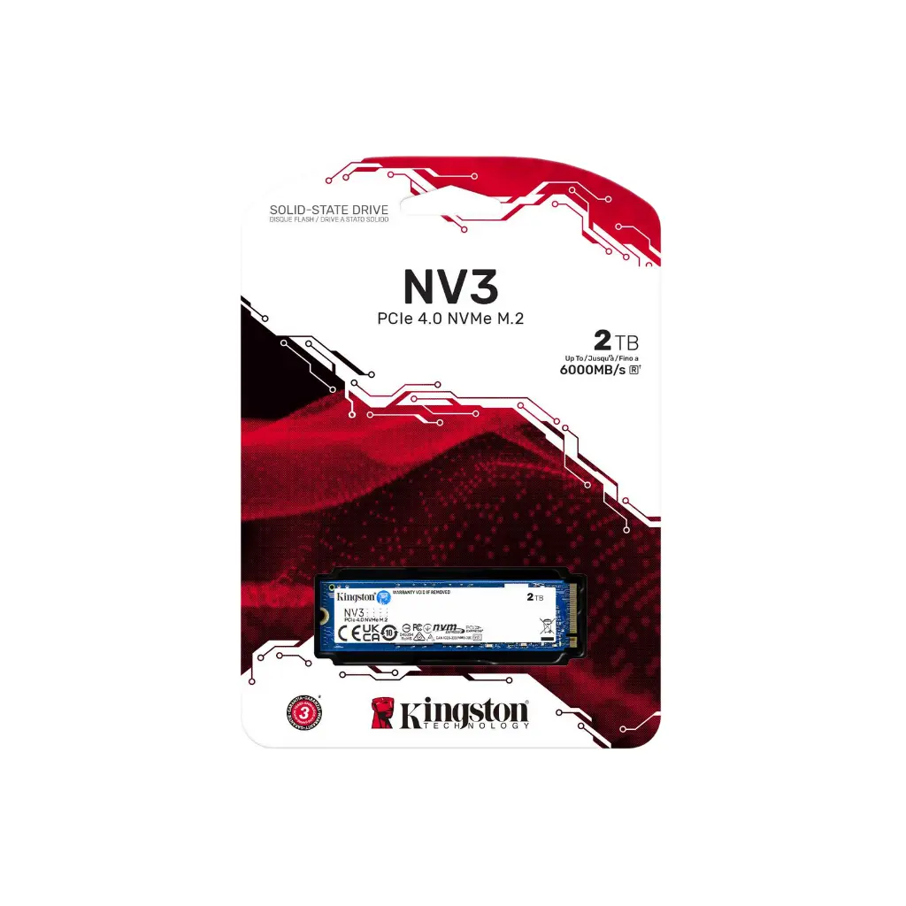 SSD M.2 2280 2TB Kingston NVME PCIE SNV3S/2000G