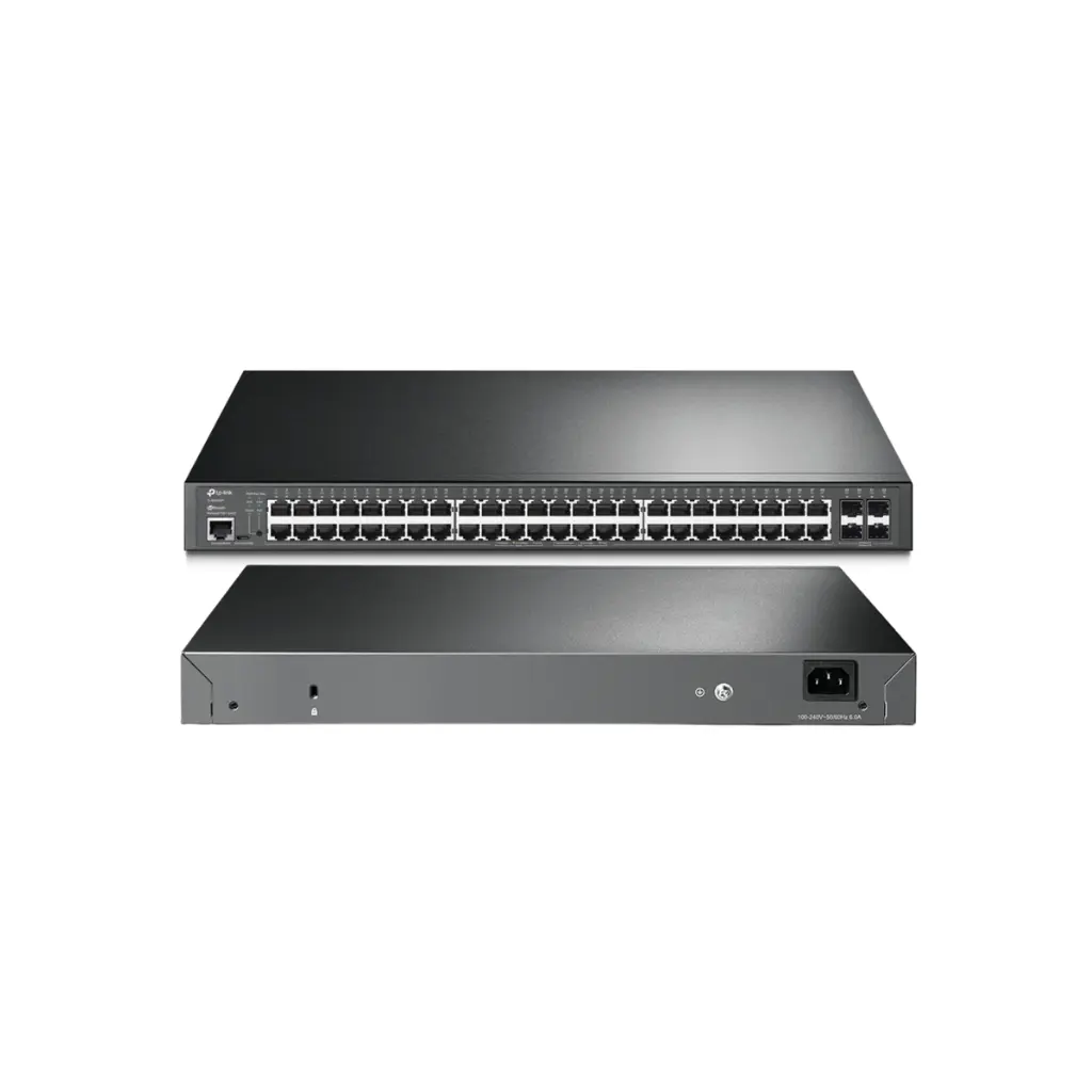 Switch de 48 Puertos Gigabit L2+ Administrable con 4 SFP+ Slots TPLINK OMADA TL-SG3452P POE 48P 384W