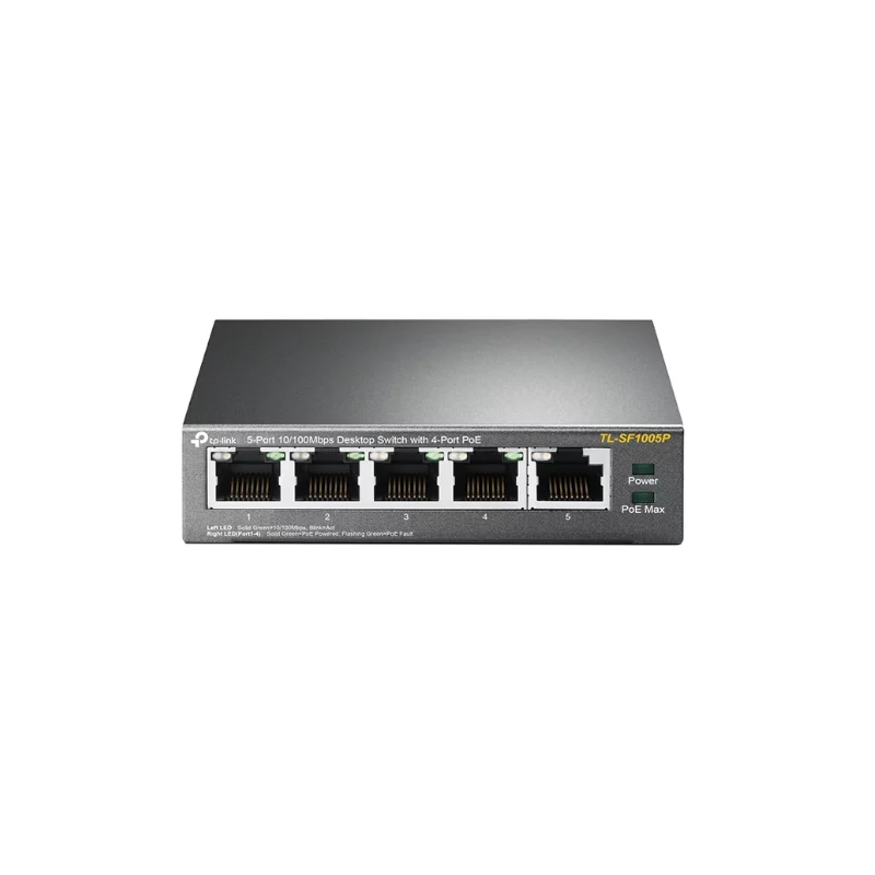 Switch de 5 Puertos 10/100 4 POE+ Max 58W TPLINK TL-SF1005P