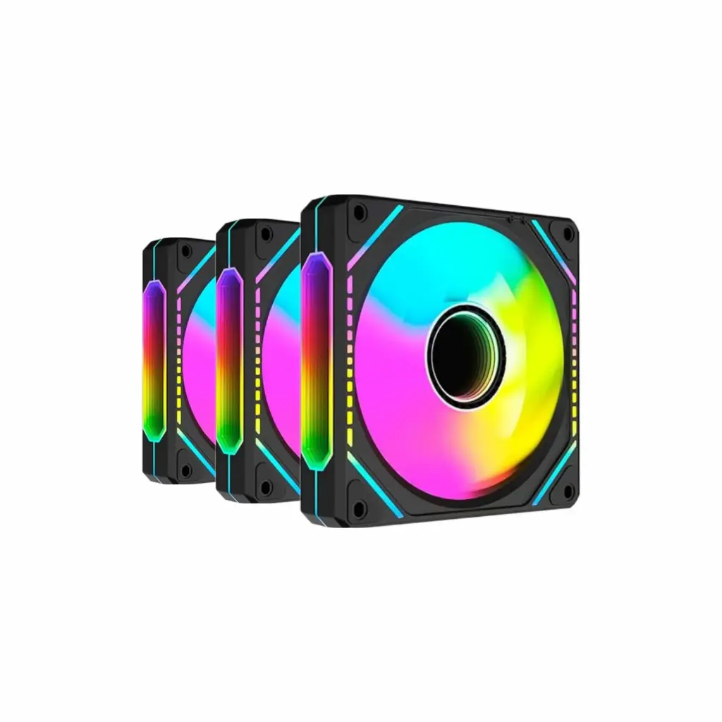 Kit de Ventiladora Case 120mm ALSEYE Mirror ProMax-B Negro