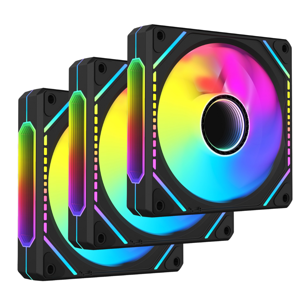 Kit de Ventiladora Case 120mm ALSEYE Mirror ProMax-B Negro