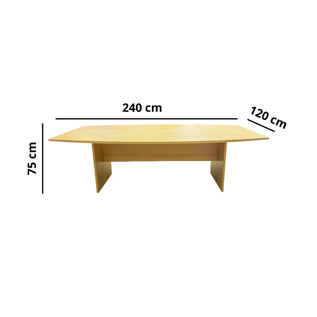 Mesa de Conferencia Bruno BR-C2401 2400 x 1200 x 750MM Beige