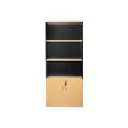 Gabinete para Libros Bruno BR-F0401 800 x 320 x 1850MM Beige / Gris