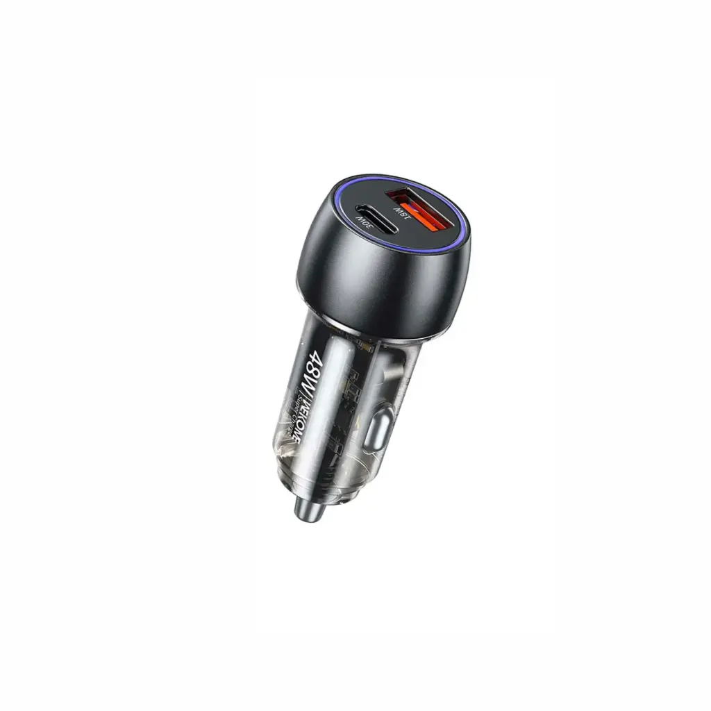 Cargador para Carro Wekome WP-C53 USB/USB-C 48W Transparente