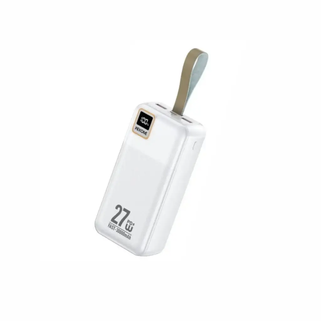 Power Bank Wekome WP-96 Super Fast Charger 30000mAh Blanco