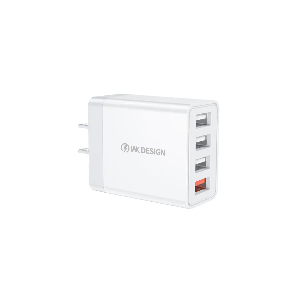 Cargador de Pared Wekome WP-U125 4 USB 18w Blanco