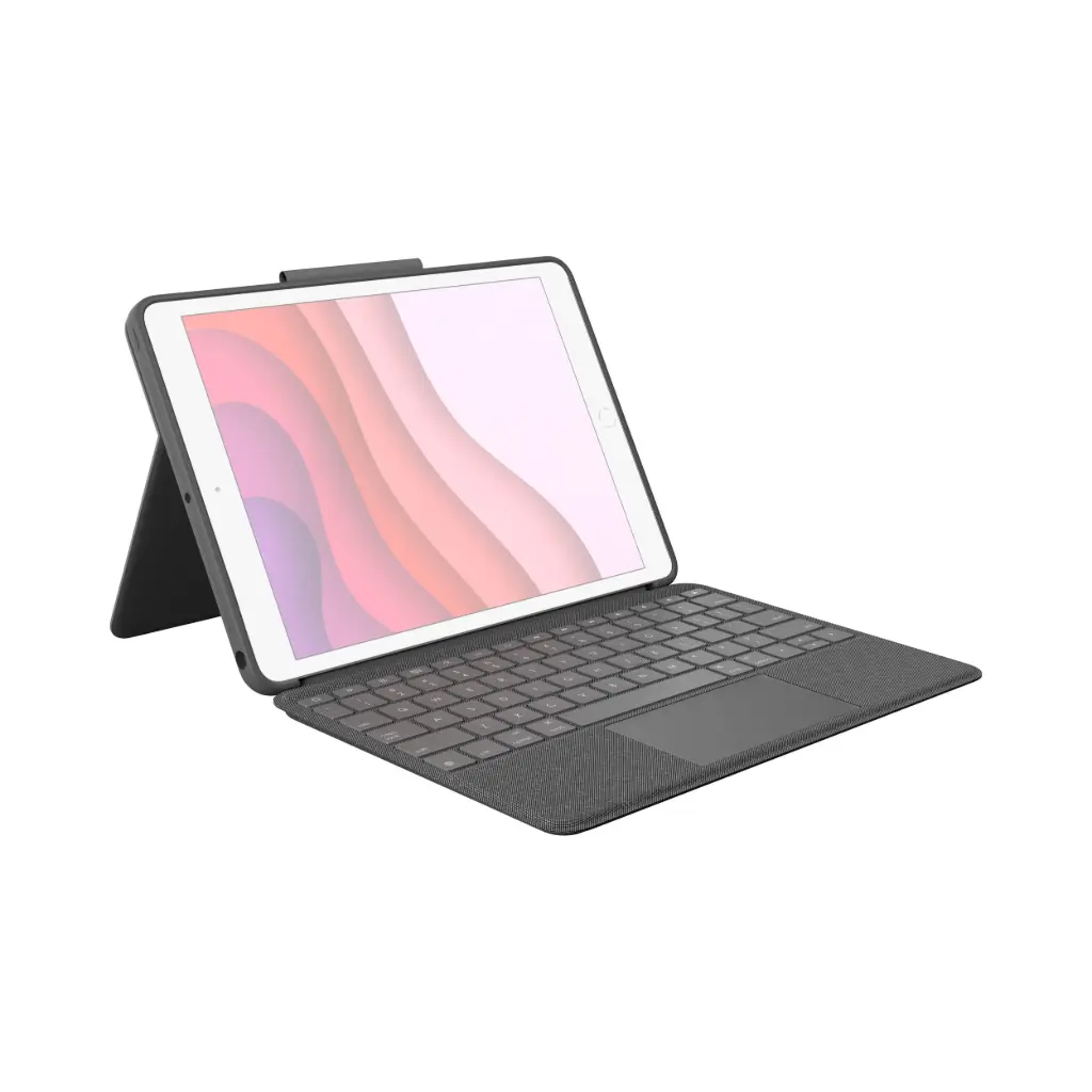 Funda con Teclado Logitech Combo Touch para iPad | 7th 8th 9th Gen 920-009608 Open Box