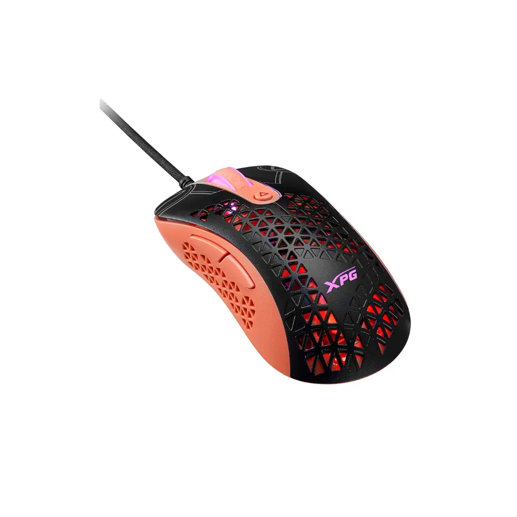 Mouse USB  XPG SLINGSHOT-BK/OGCWW NEGRO / Naranja