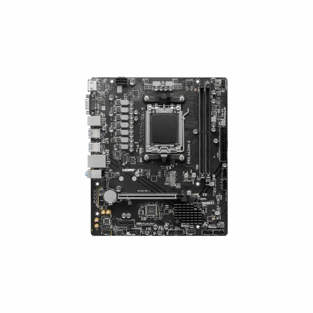 Tarjeta Madre PC AM5 MSI PRO A620M-E 911-7E28-014