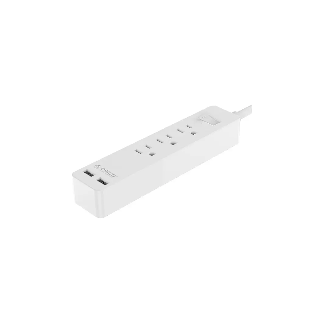 Regleta NTONPOWER GPC-3A2U-US-WH-BX-3M 3 Conector 110V + 2 USB 2.0 Blanco