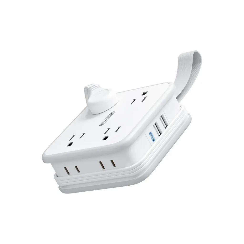 Estacion de Carga NTONPOWER APP-8A2U1C-US-WH-2.88M 8 Conector 110v + 2 USB-A + 1 USB-C Blanco