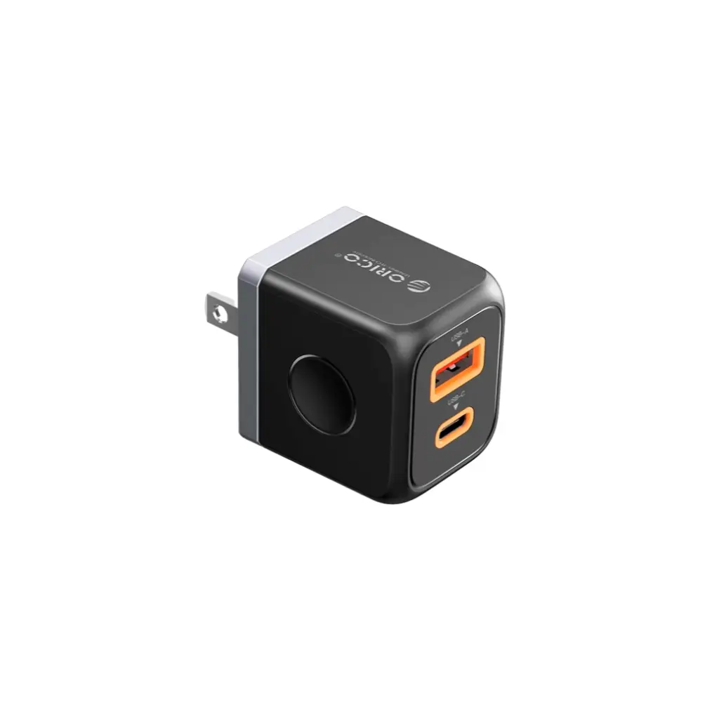 Cargador de Pared USB-C + USB Tipo A 30W Orico M30C-US-BK-BP
