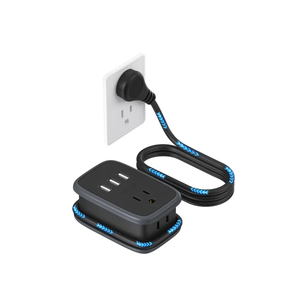 Estacion de Carga NTONPOWER APP-2A3U-US-BK 2 Conector 110v + 3 USB-A Negro