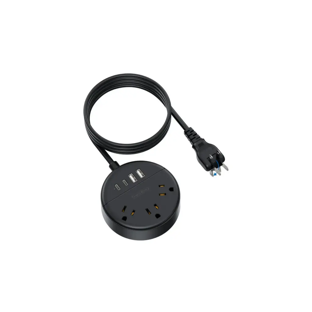 Estacion de Carga NTONPOWER OSP-3A2U2C-US-XZ-BK-4.6M-EP 3 Conector 110v + 2 USB-A + 2 USB-C Negro