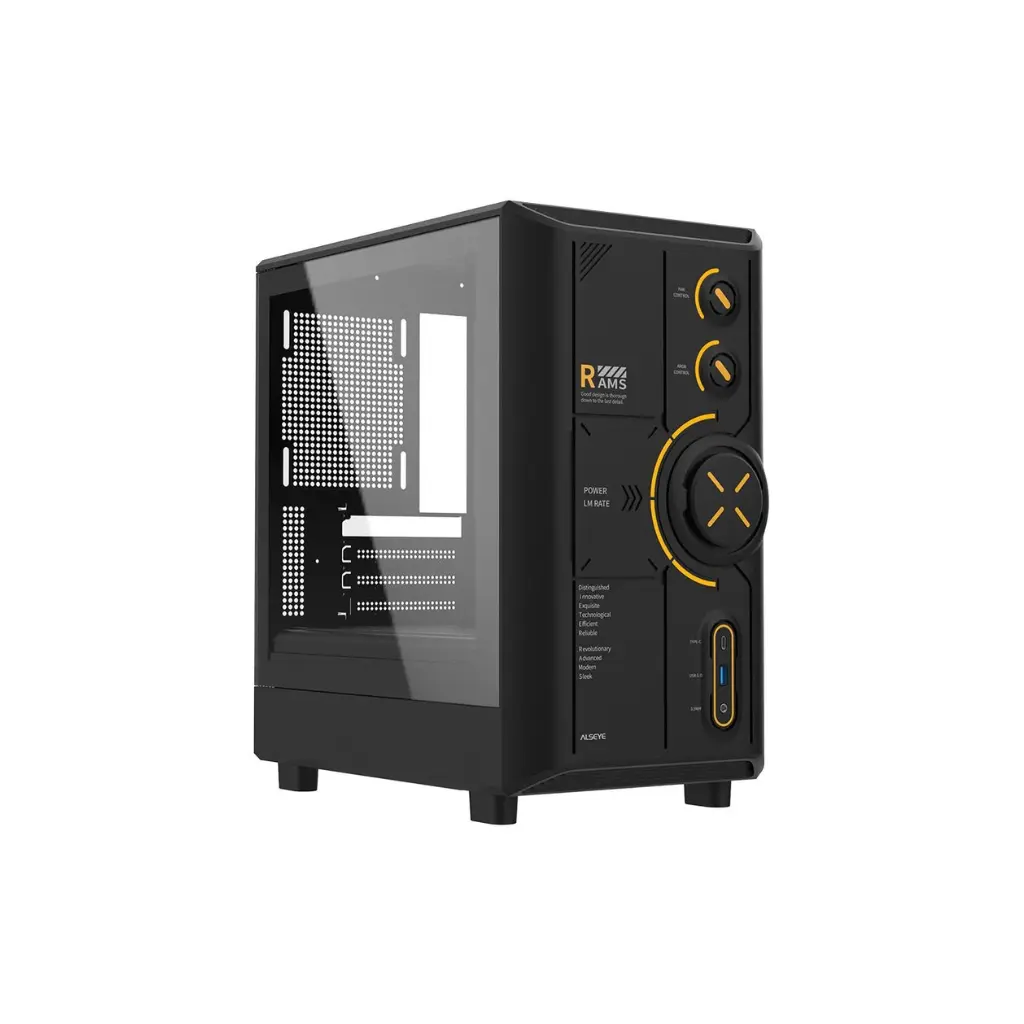 Case P/Computadora Alseye RAMS 2.0 240-B AS.07.0213 RGB Negro